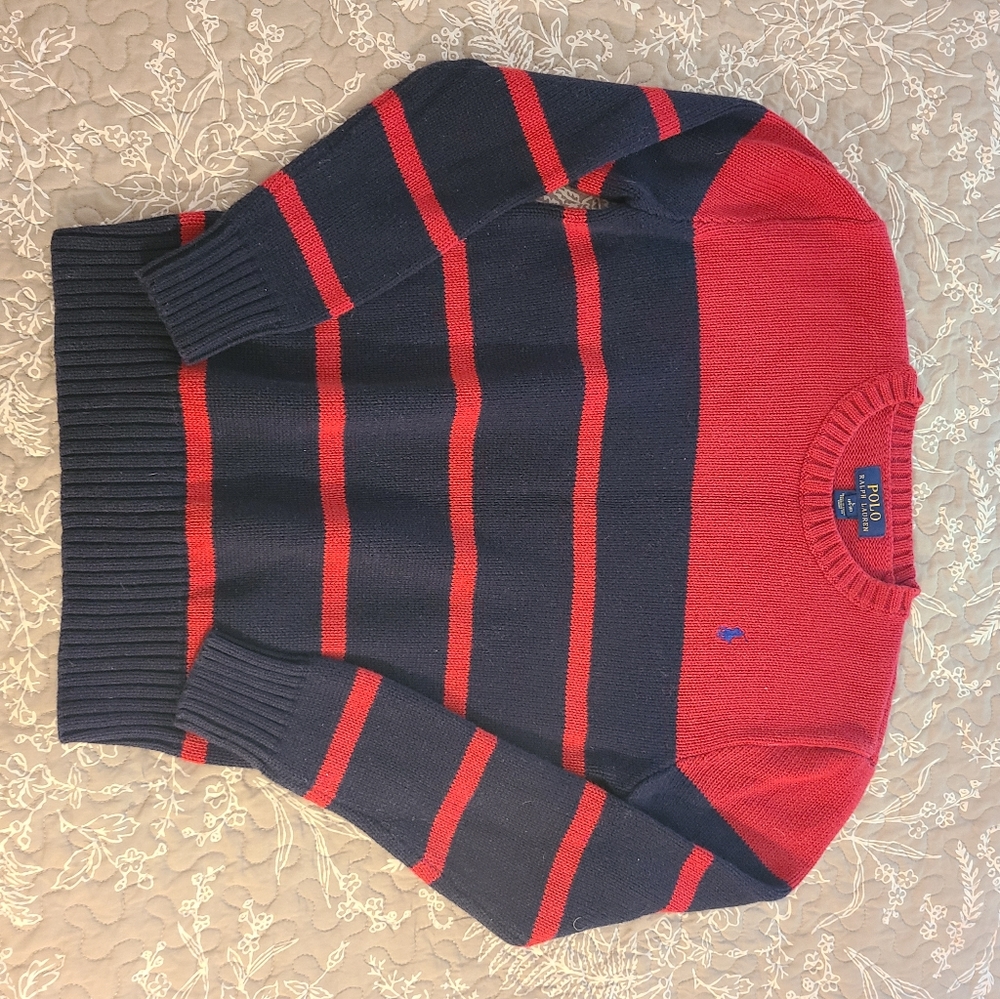 Boys Polo Sweater size large